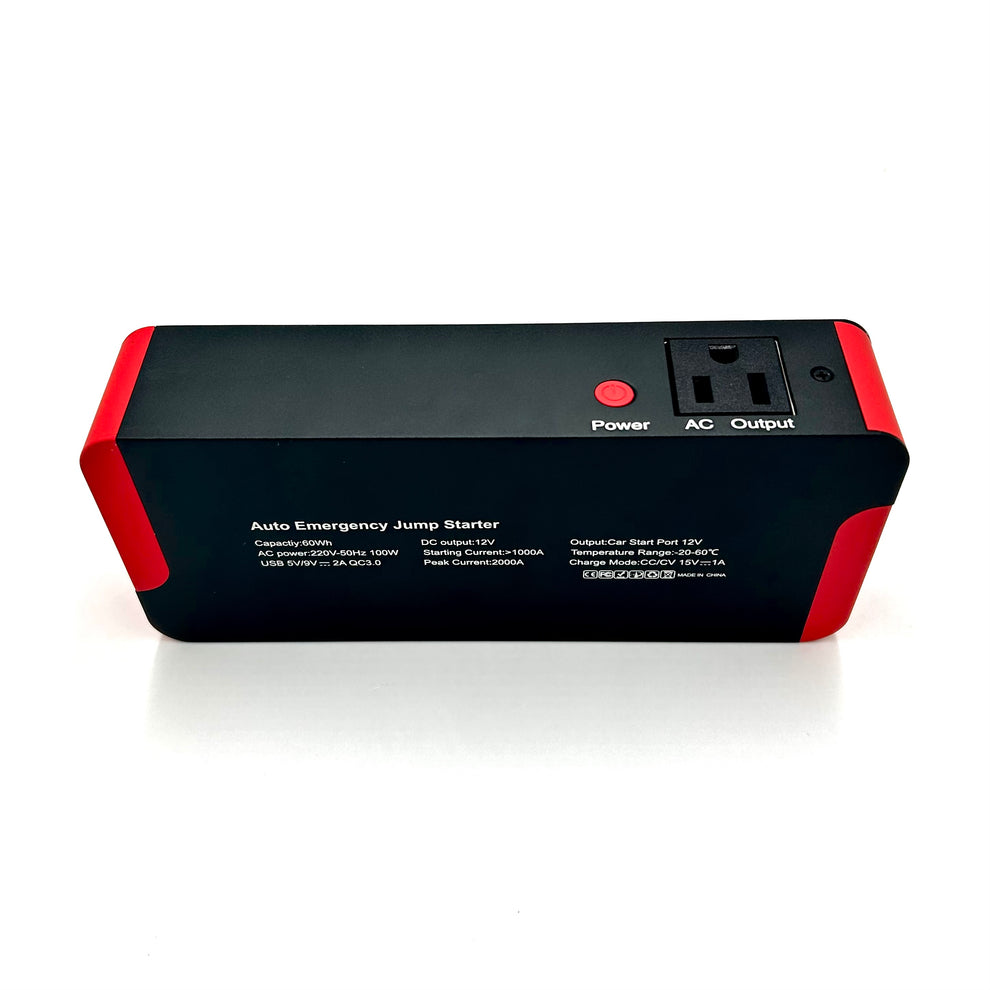 Heavy Duty Multi Functional Jump Starter and UPS | Car Jump starter with AC output 18000mah, AC100W output